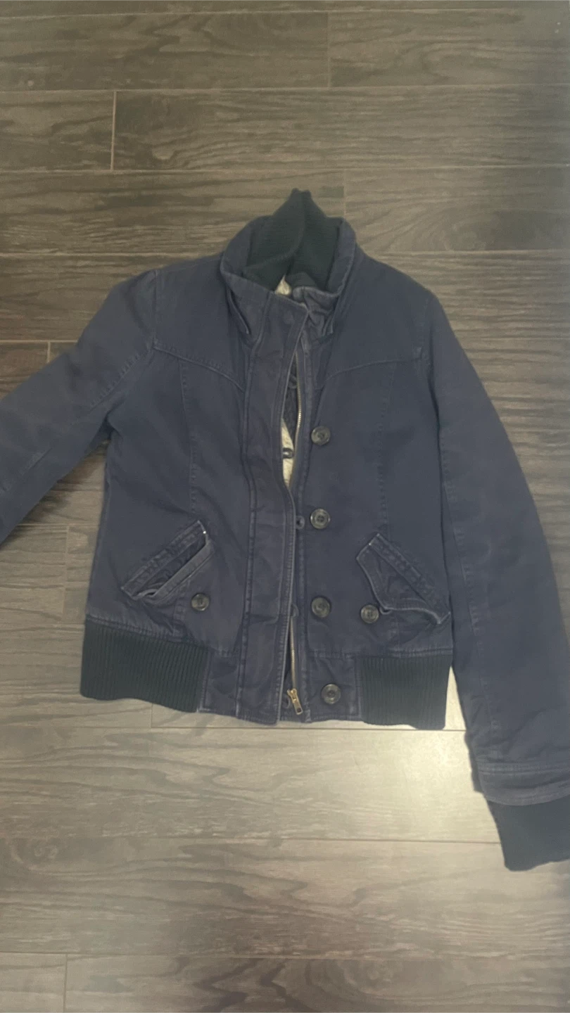 Abercrombie & Fitch Navy Bomber Jacket
