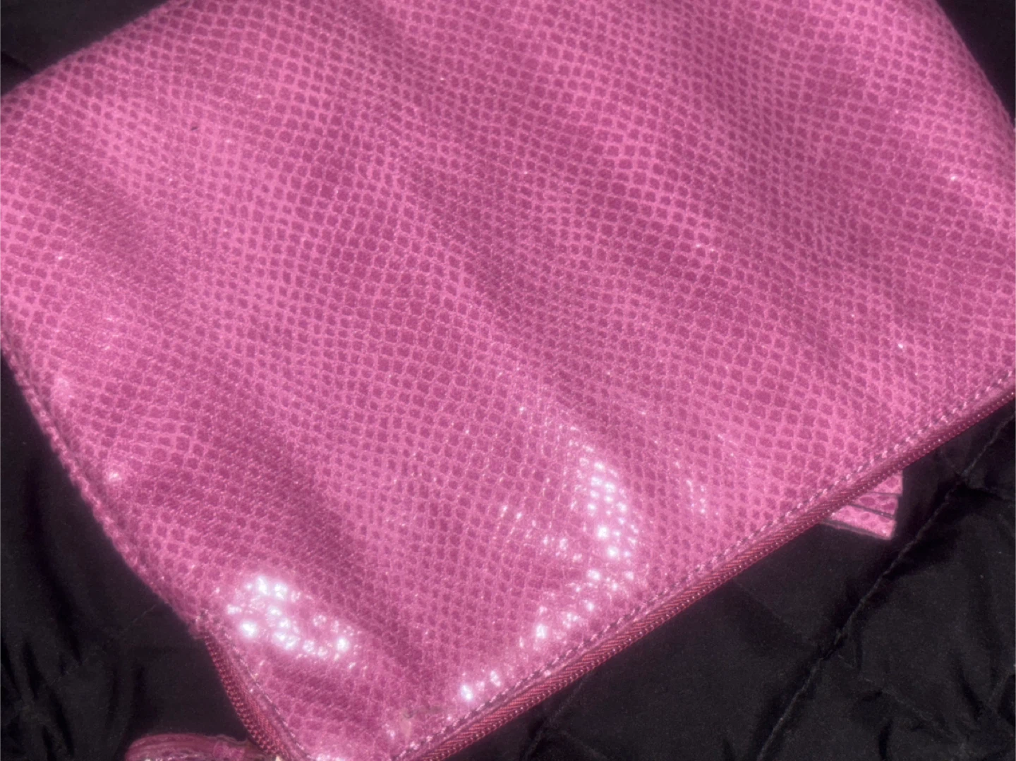Nine West Purple Snake Print Clutch - photo 2