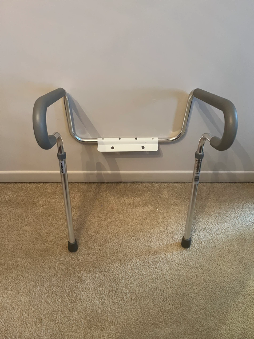 Toilet safety frame