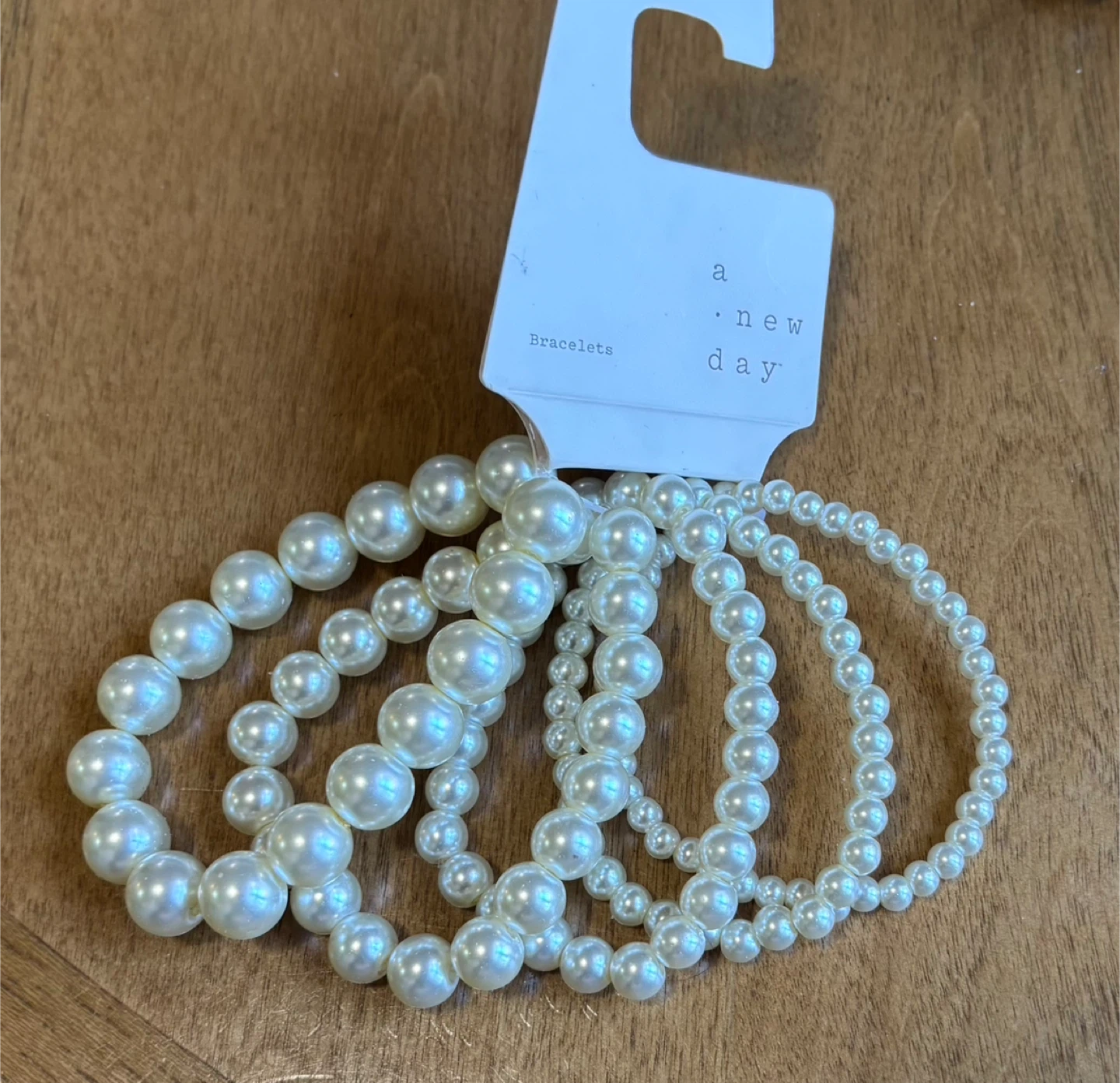 NEW A New Day Pearl Beaded Bracelet Set