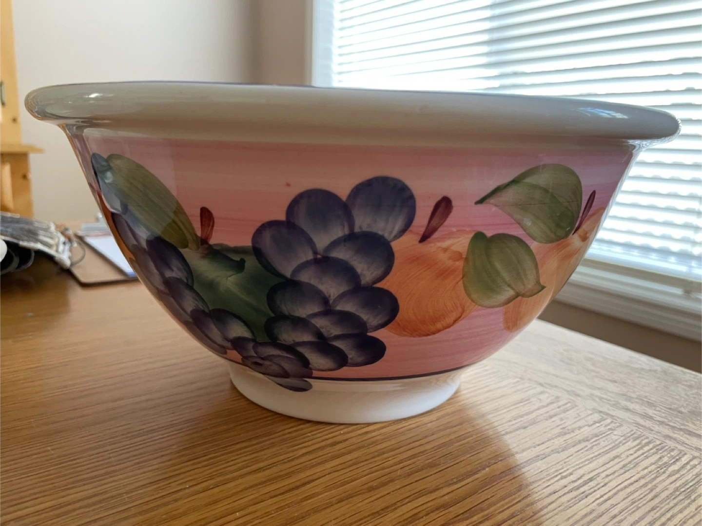Decorative Ceramic Mixing Bowl with Fruit Design - photo 3