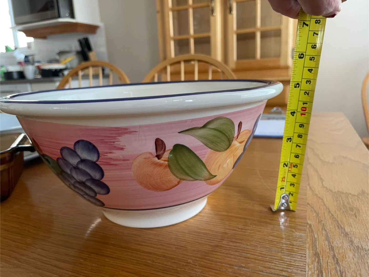 Decorative Ceramic Mixing Bowl with Fruit Design - photo 5