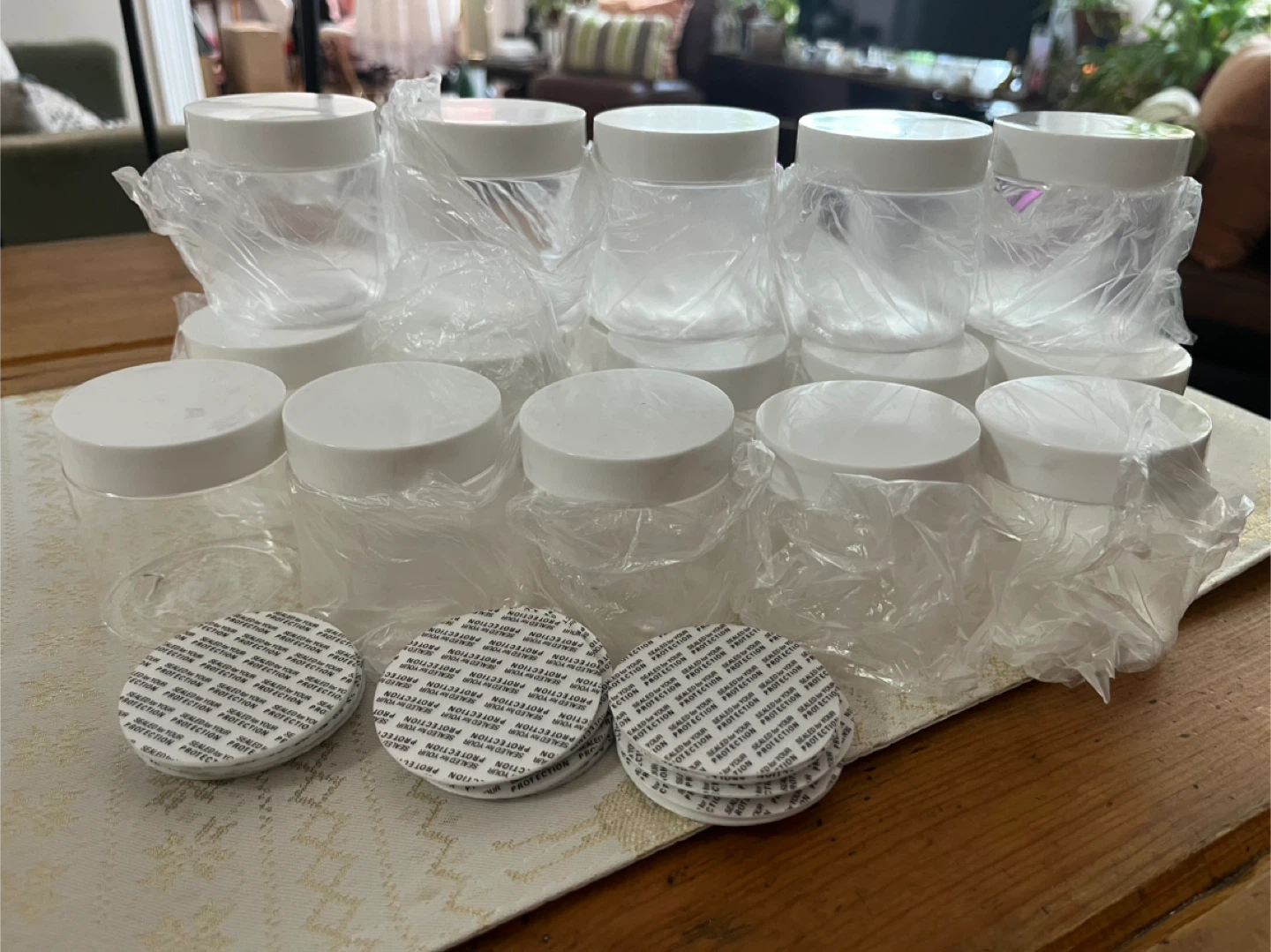 20 Plastic Containers, 4oz / 120ml (New)