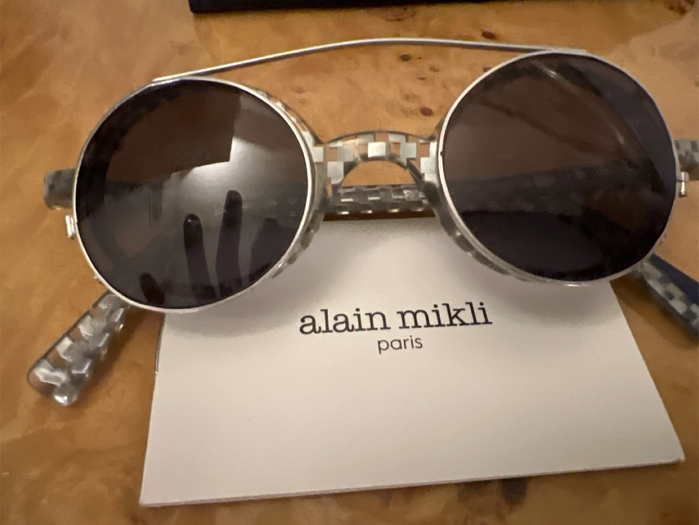 Alain Mikli Round Acetate Eyeglasses with Clip-On Sunglasses - photo 3