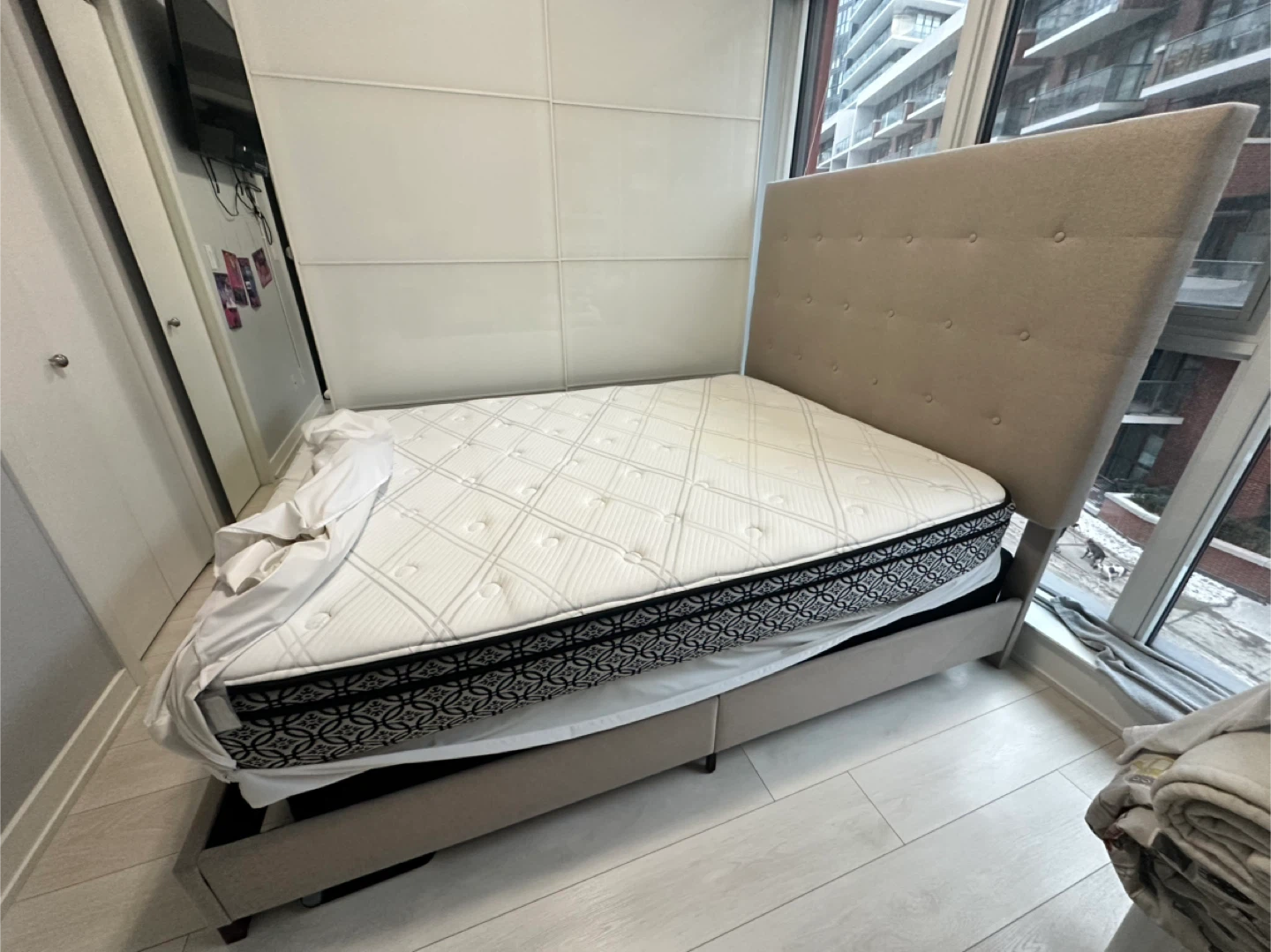 Queen Size Mattress and Bed Frame - photo 2