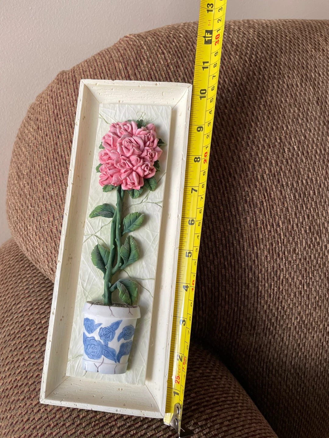Pink Flower Wall Art Plaque - photo 3