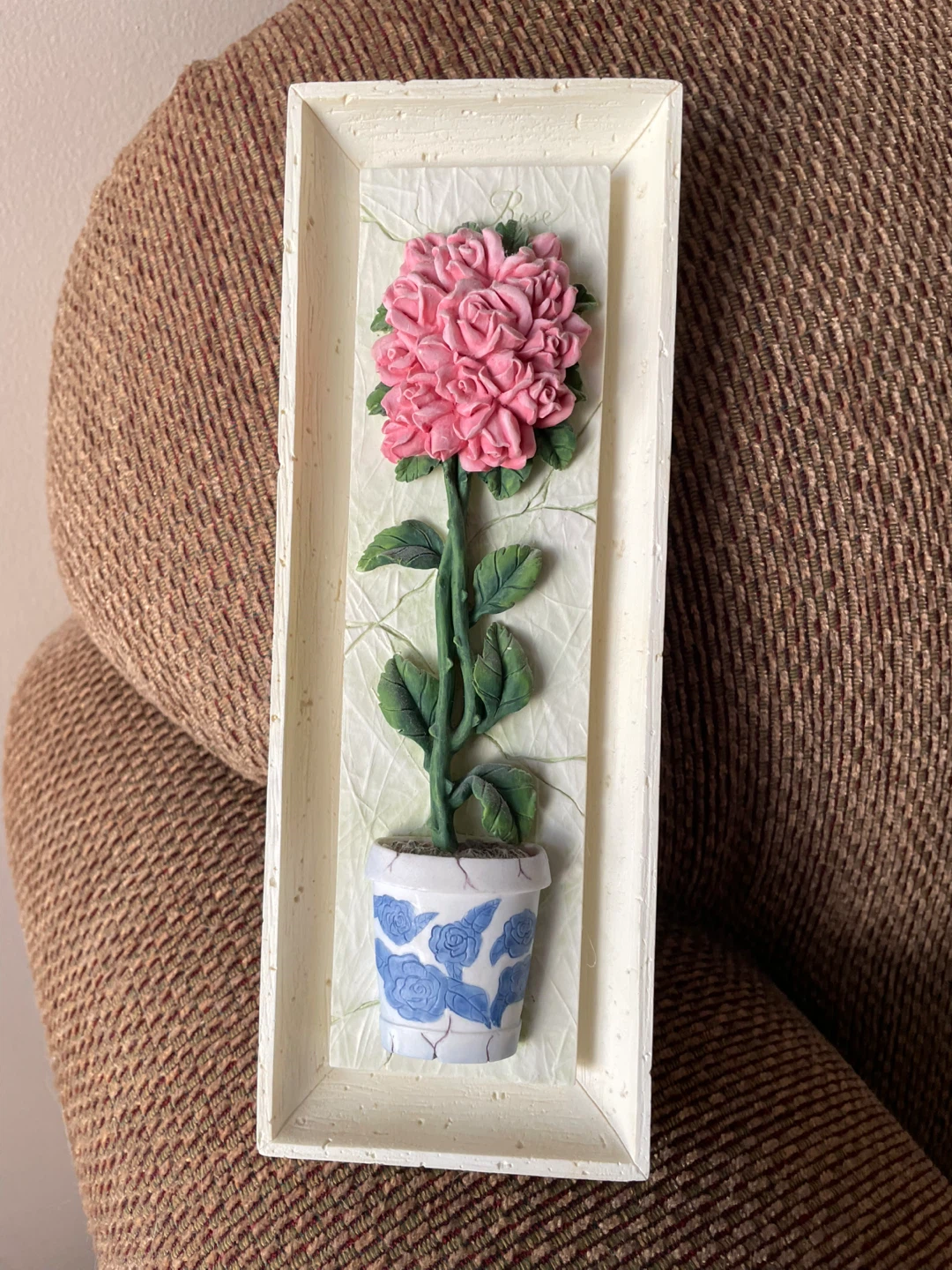 Pink Flower Wall Art Plaque