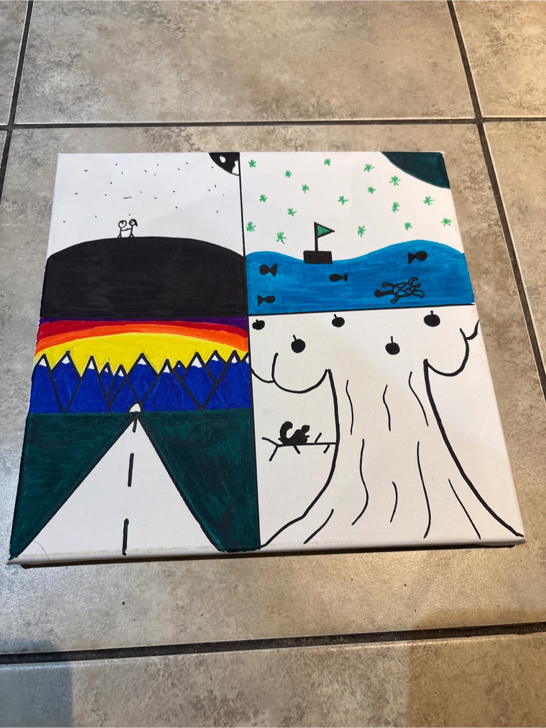Four Panel Canvas Art