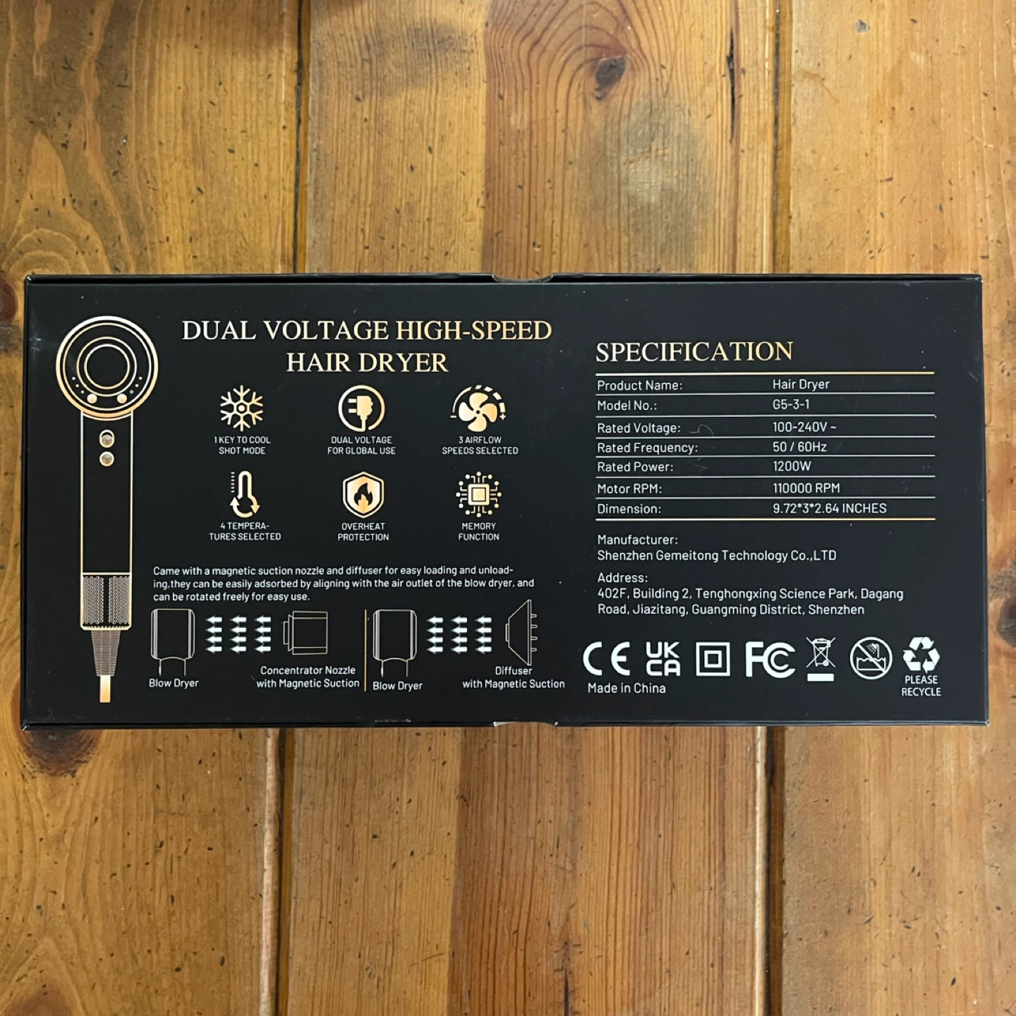 Ionic Hair Dryer (New In Box, Dual Voltage Travel ) - photo 4