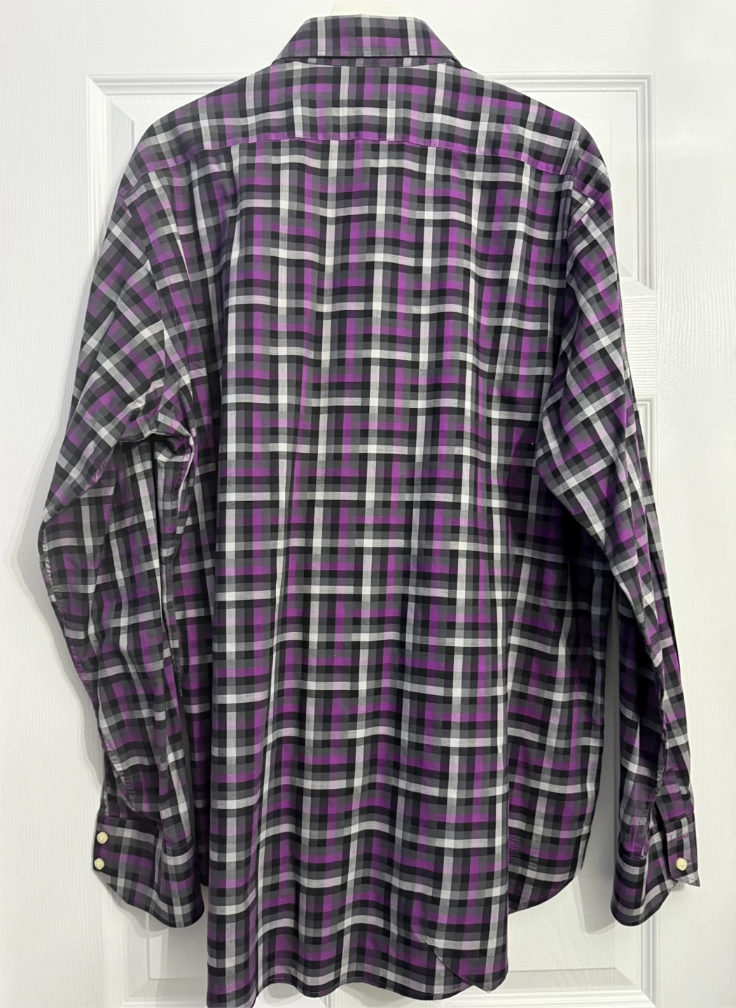 Thomas Dean Men's XL Plaid Long Sleeve Dress Shirt - photo 3