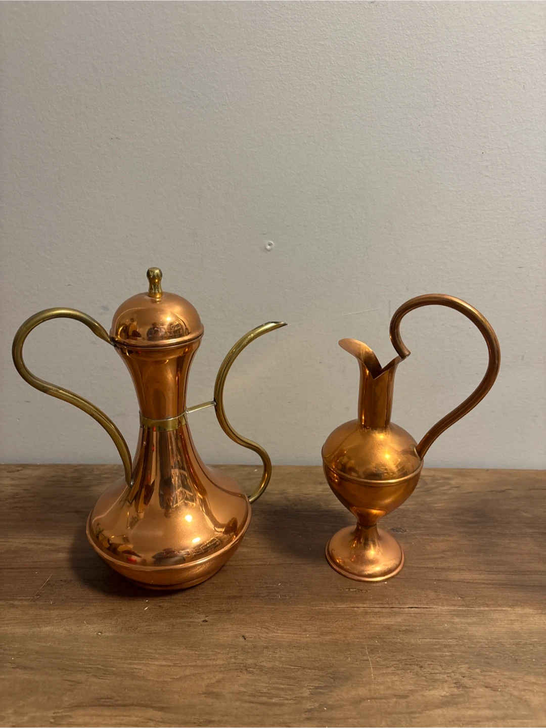 Vintage Two Copper Pitchers - photo 3