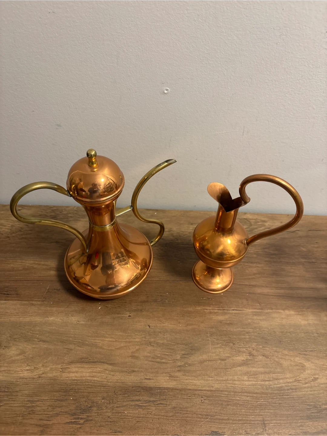 Vintage Two Copper Pitchers - photo 2