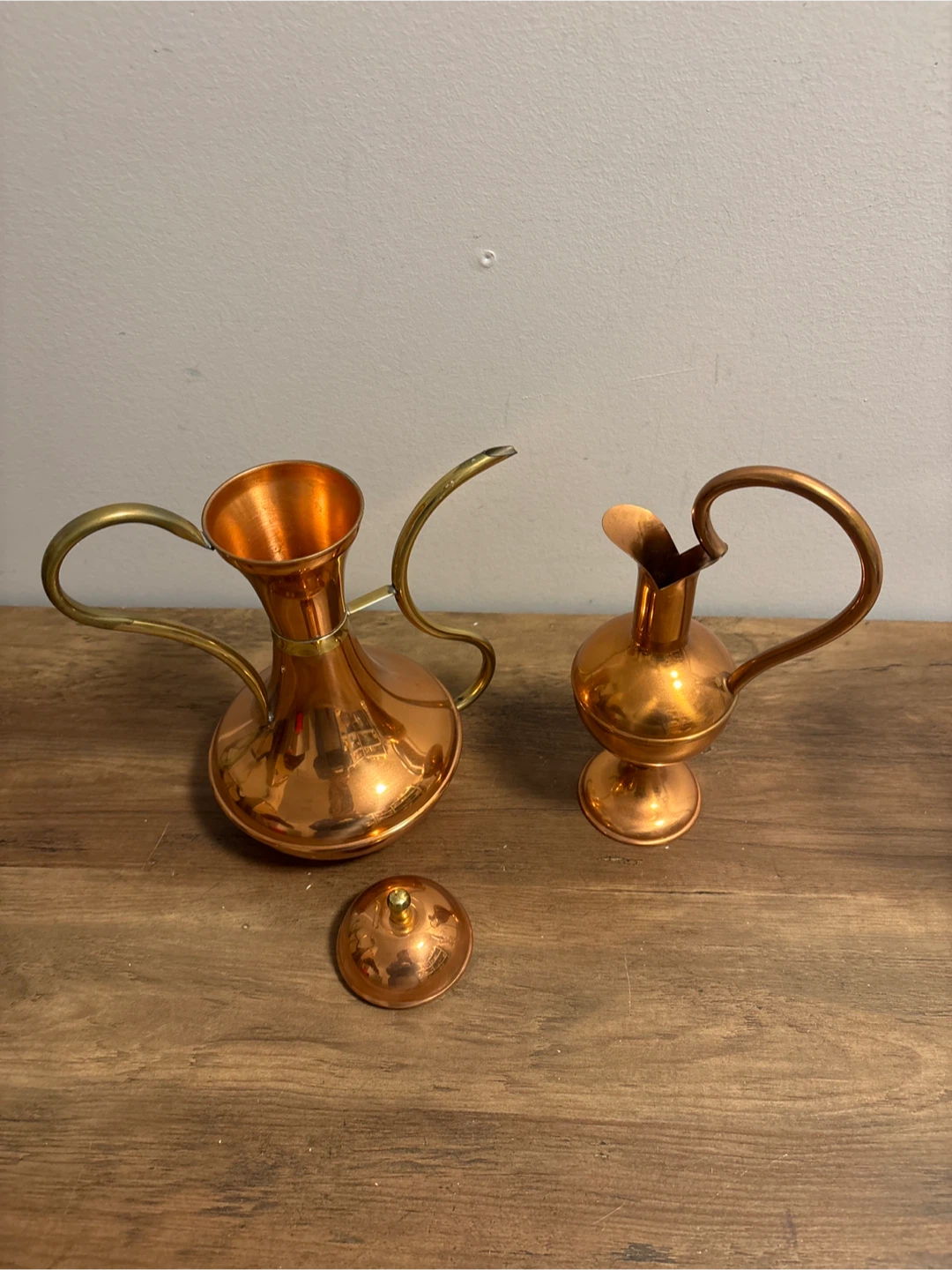 Vintage Two Copper Pitchers - photo 5