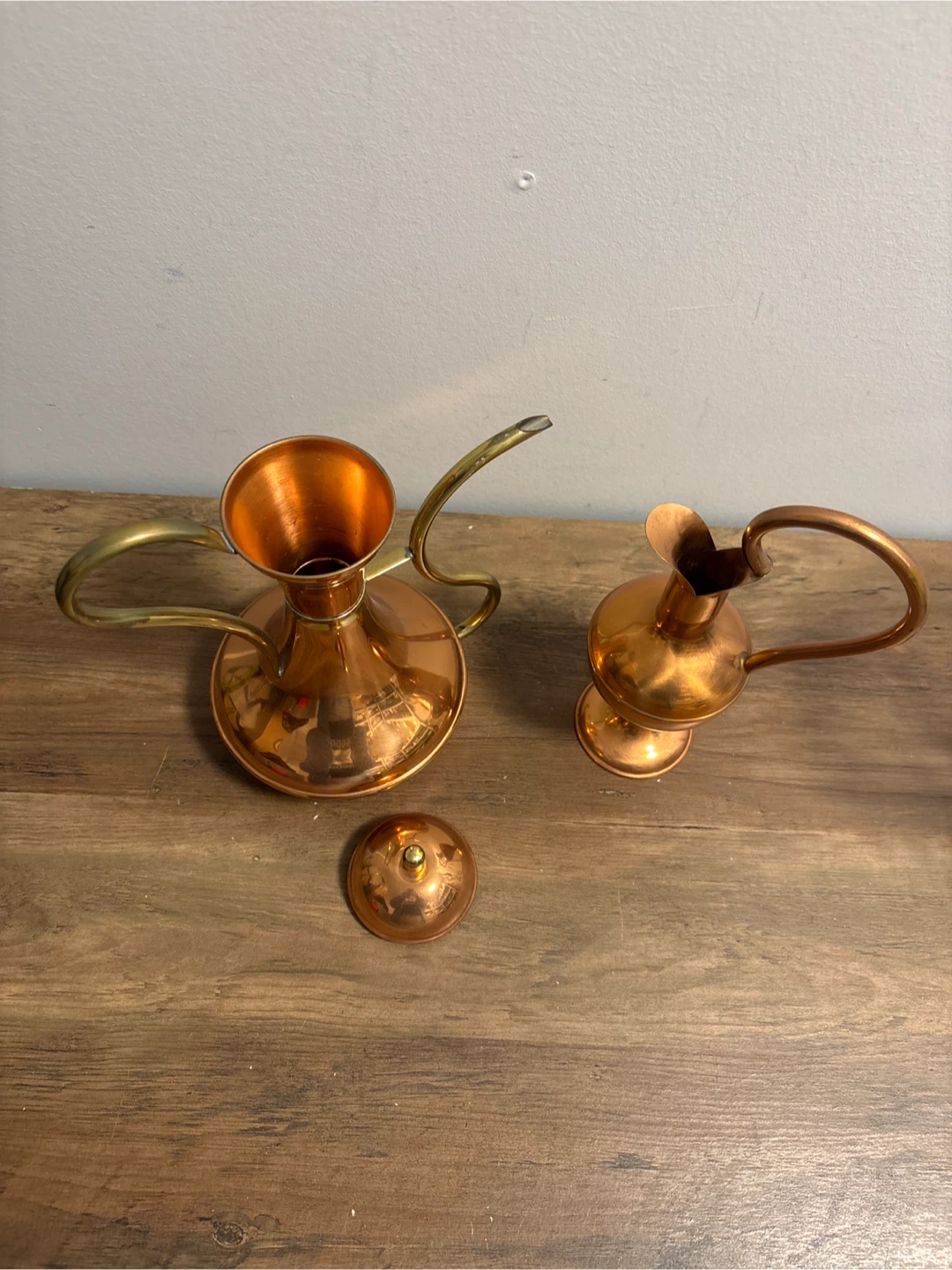Vintage Two Copper Pitchers - photo 4