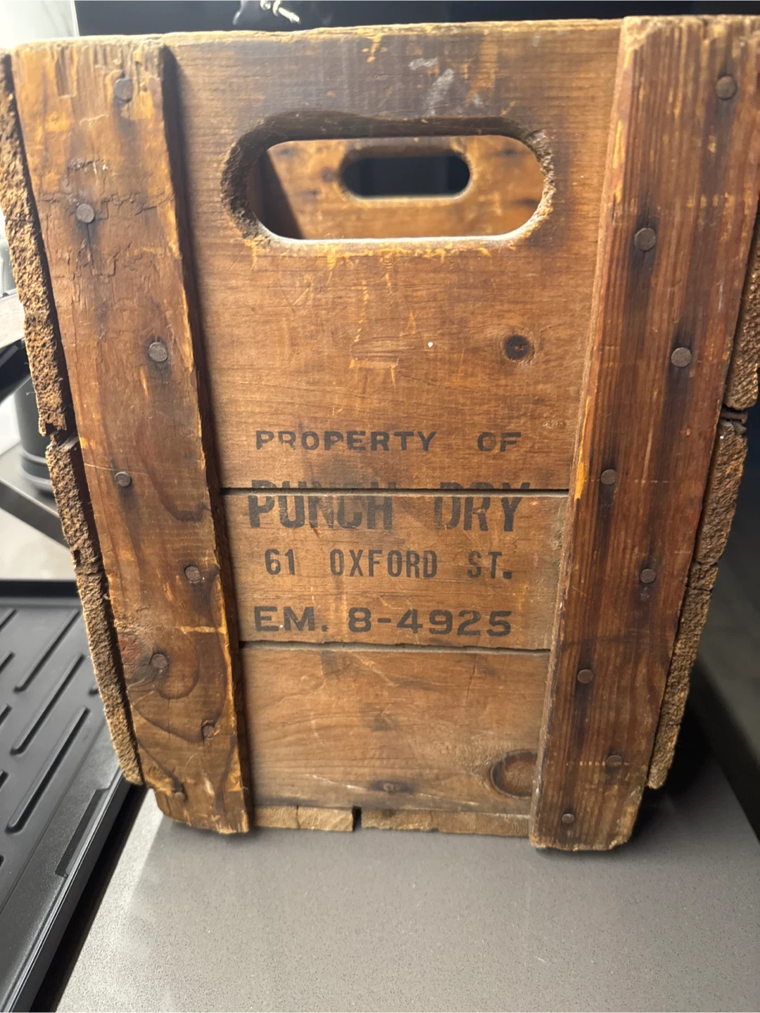 Vintage Punch Dry Wooden Crate - photo 2