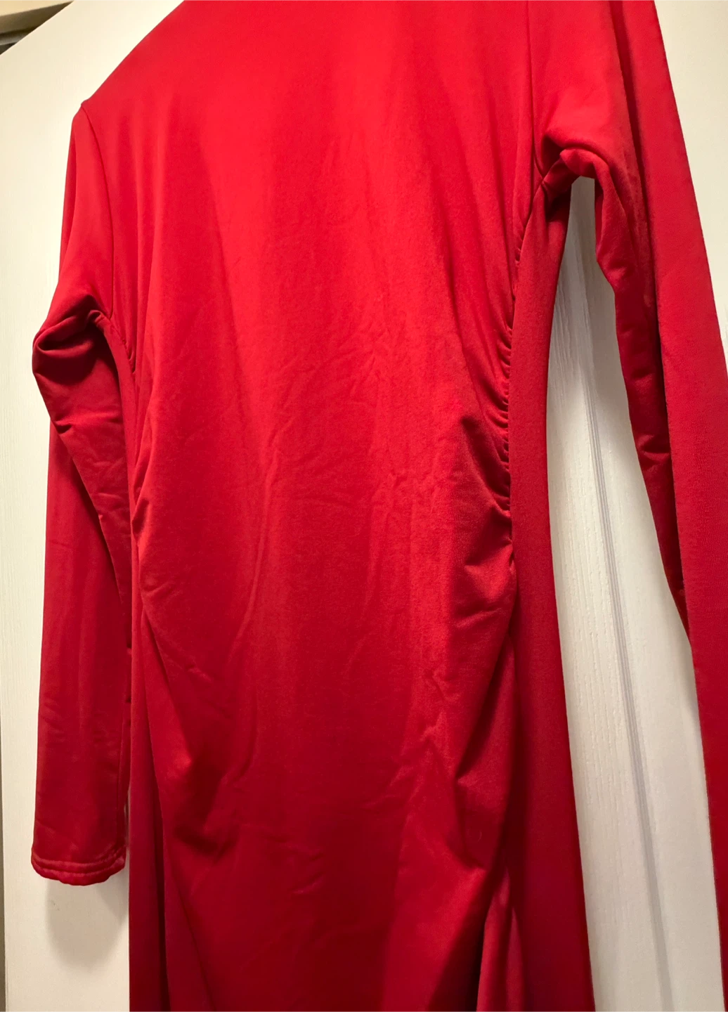 Red Long Sleeve Bodycon Dress - photo 3