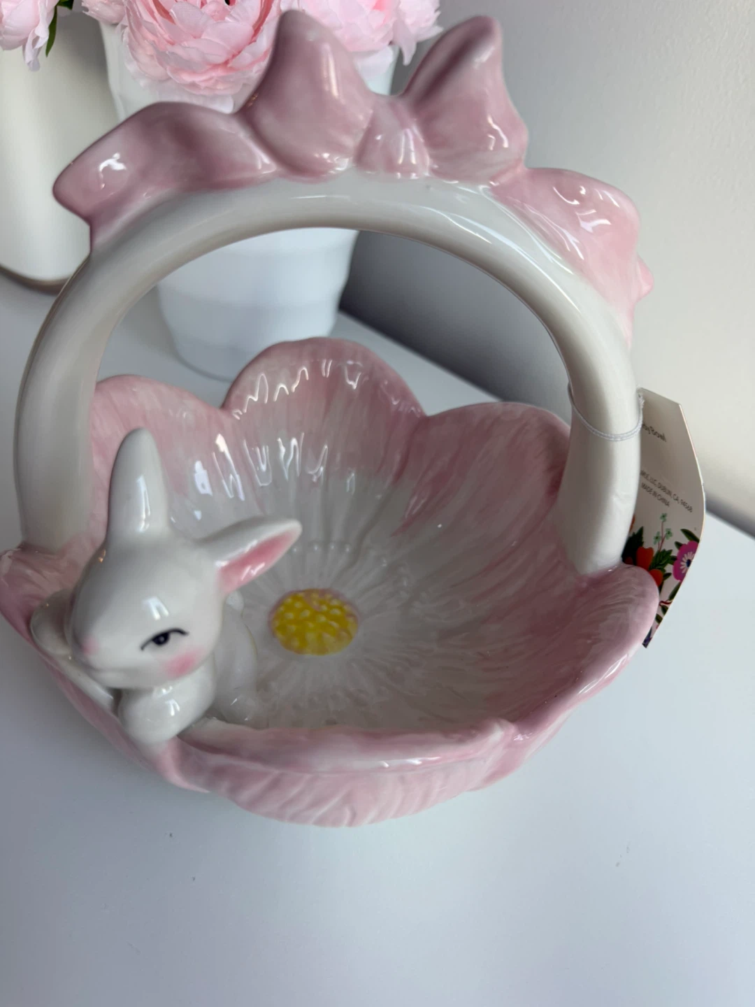 Pink Bunny Flower Basket - photo 5