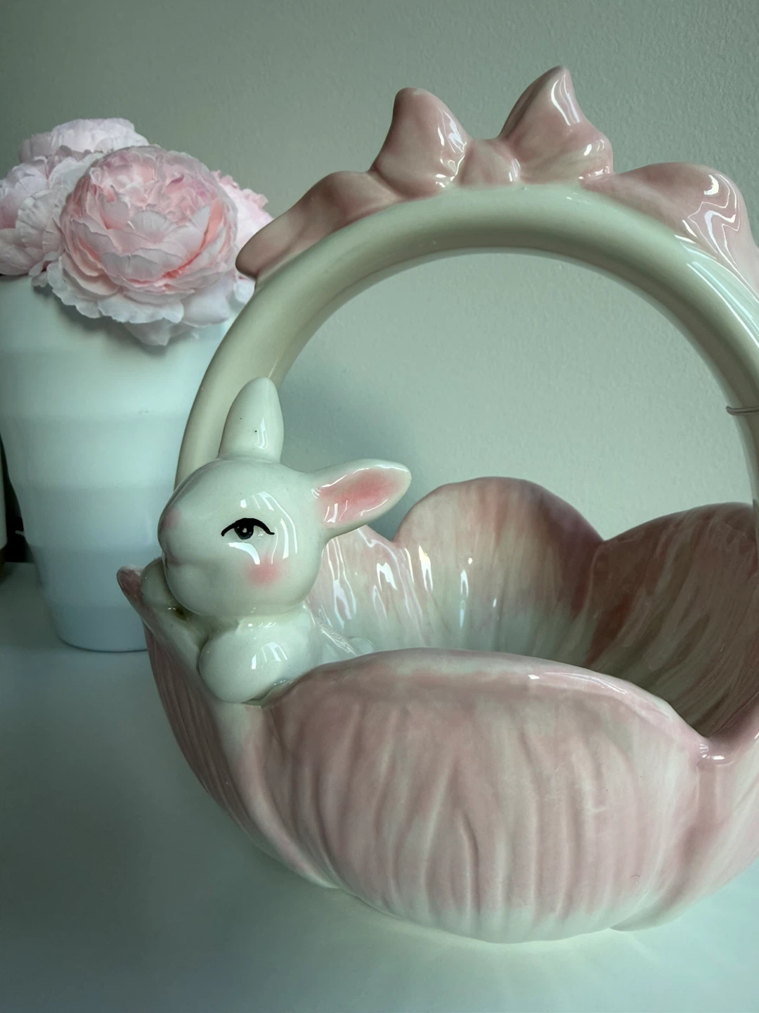 Pink Bunny Flower Basket - photo 4