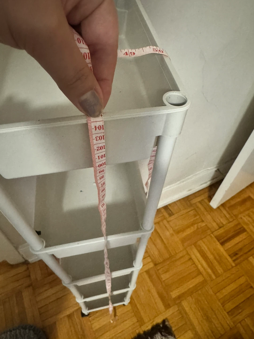 White 5-Tier Rolling Storage Cart - photo 4