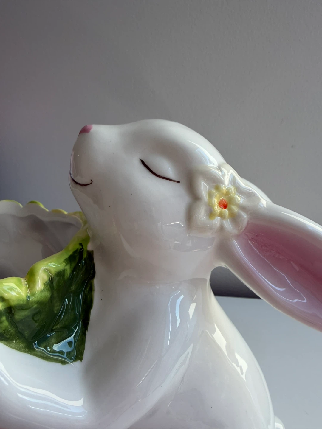 Ceramic Easter Bunny with Carrots Planter/Holder - photo 5