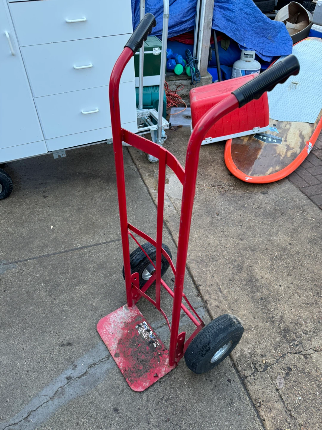Red Hand Truck Dolly Cart