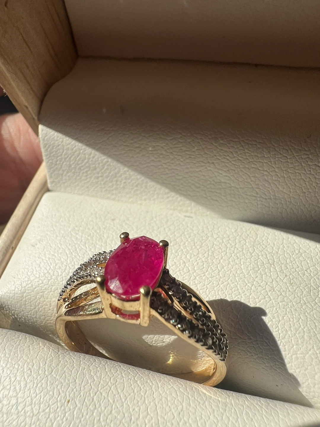 14K Gold Ruby and Diamond Ring - photo 2