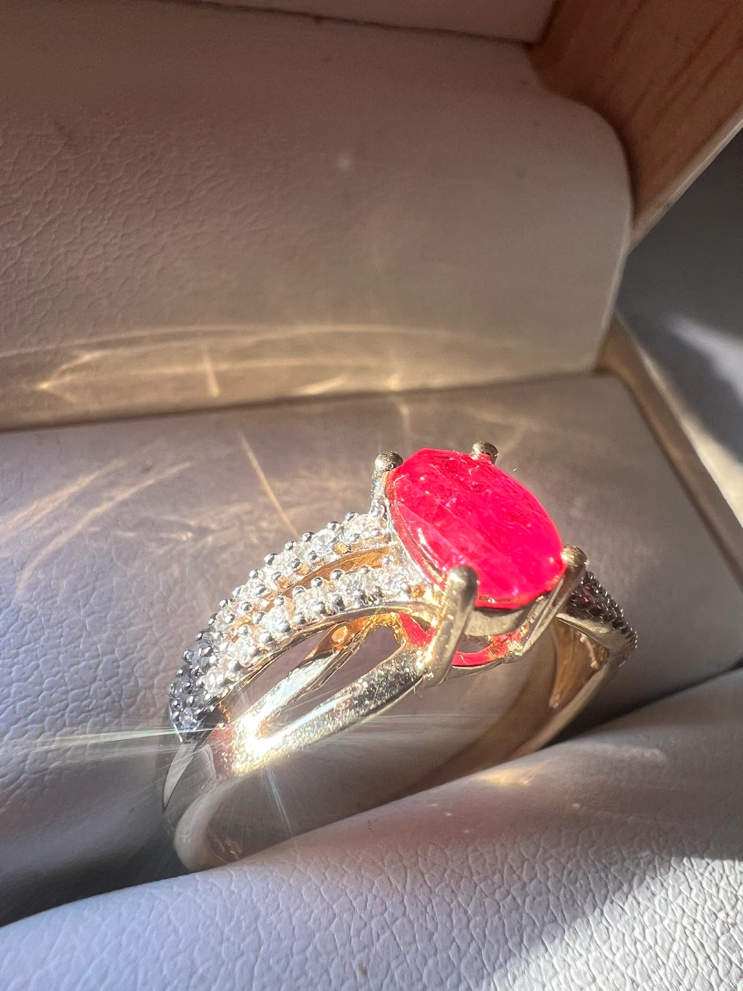 14K Gold Ruby and Diamond Ring - photo 4