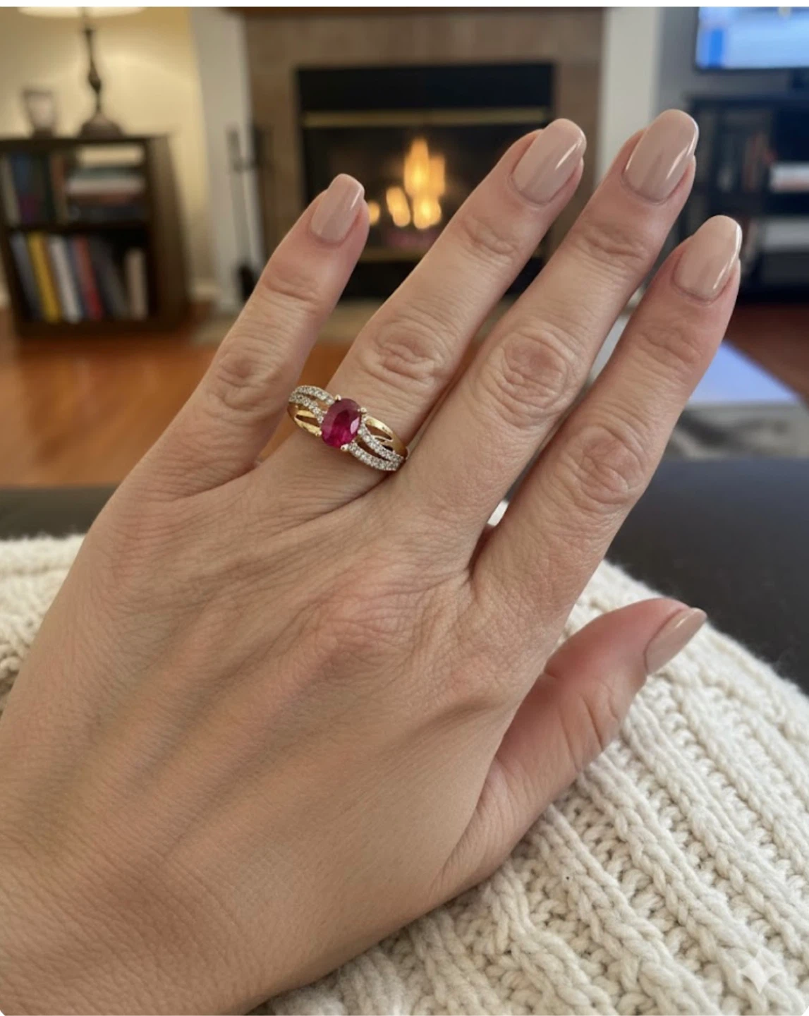 14K Gold Ruby and Diamond Ring - photo 5