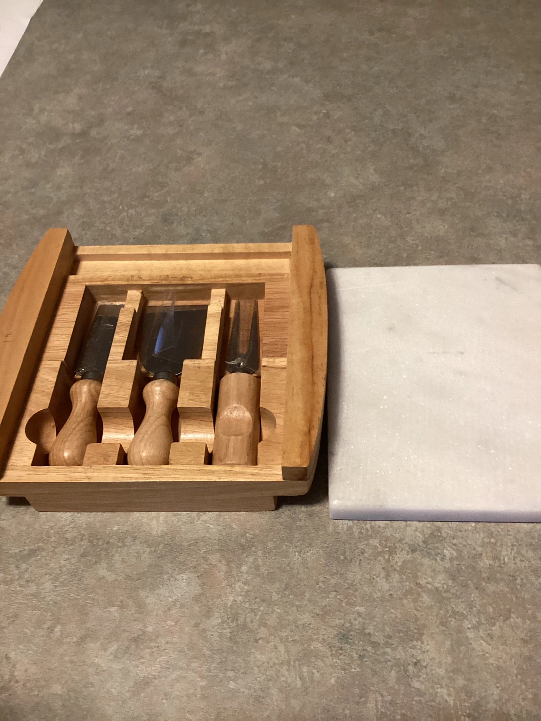 Marble Cheese Board with Utensils - photo 3