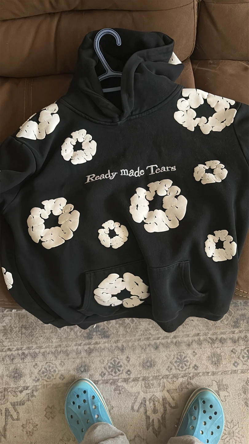 Ready made denim tears Tears Hoodie