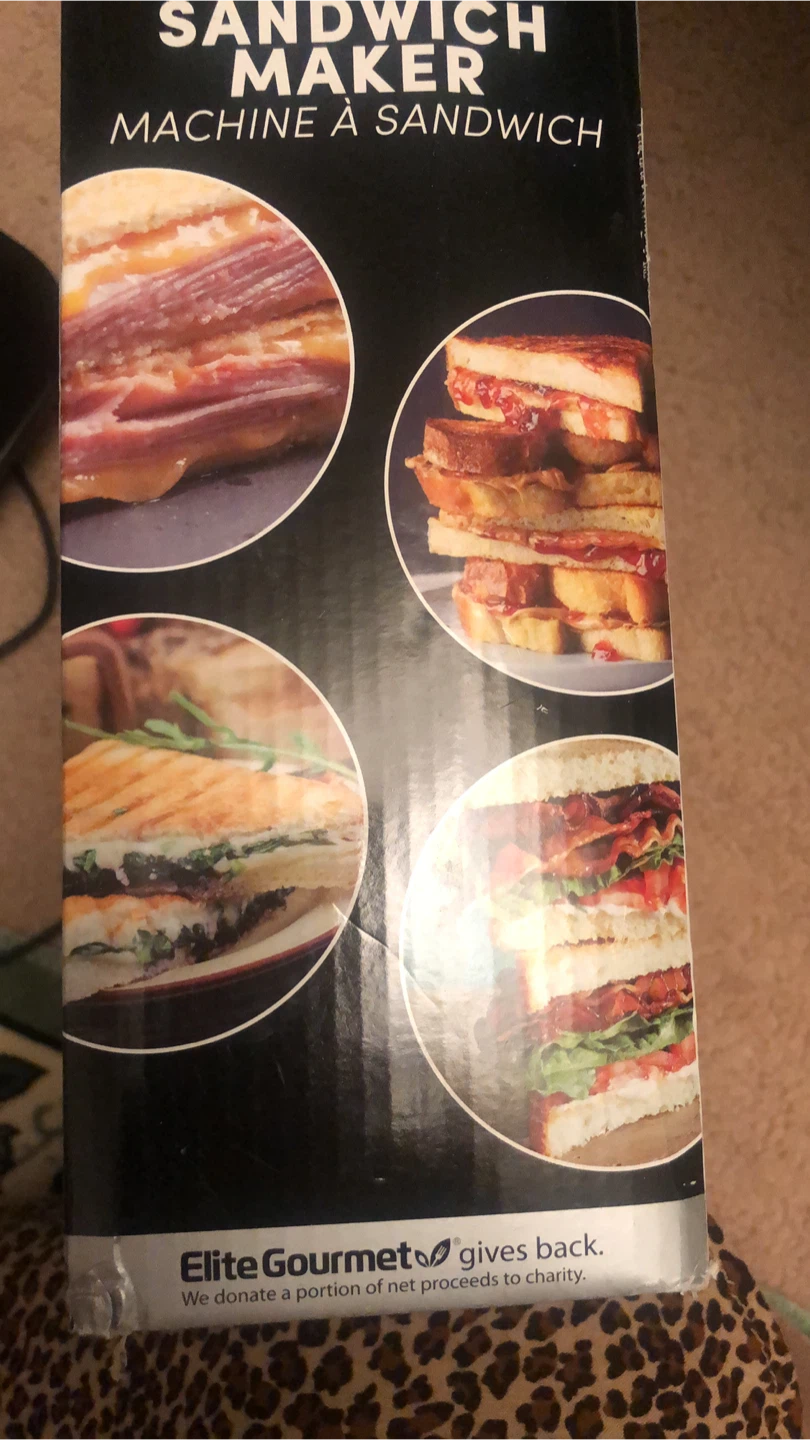 Elite Gourmet Deluxe Sandwich Maker - photo 4