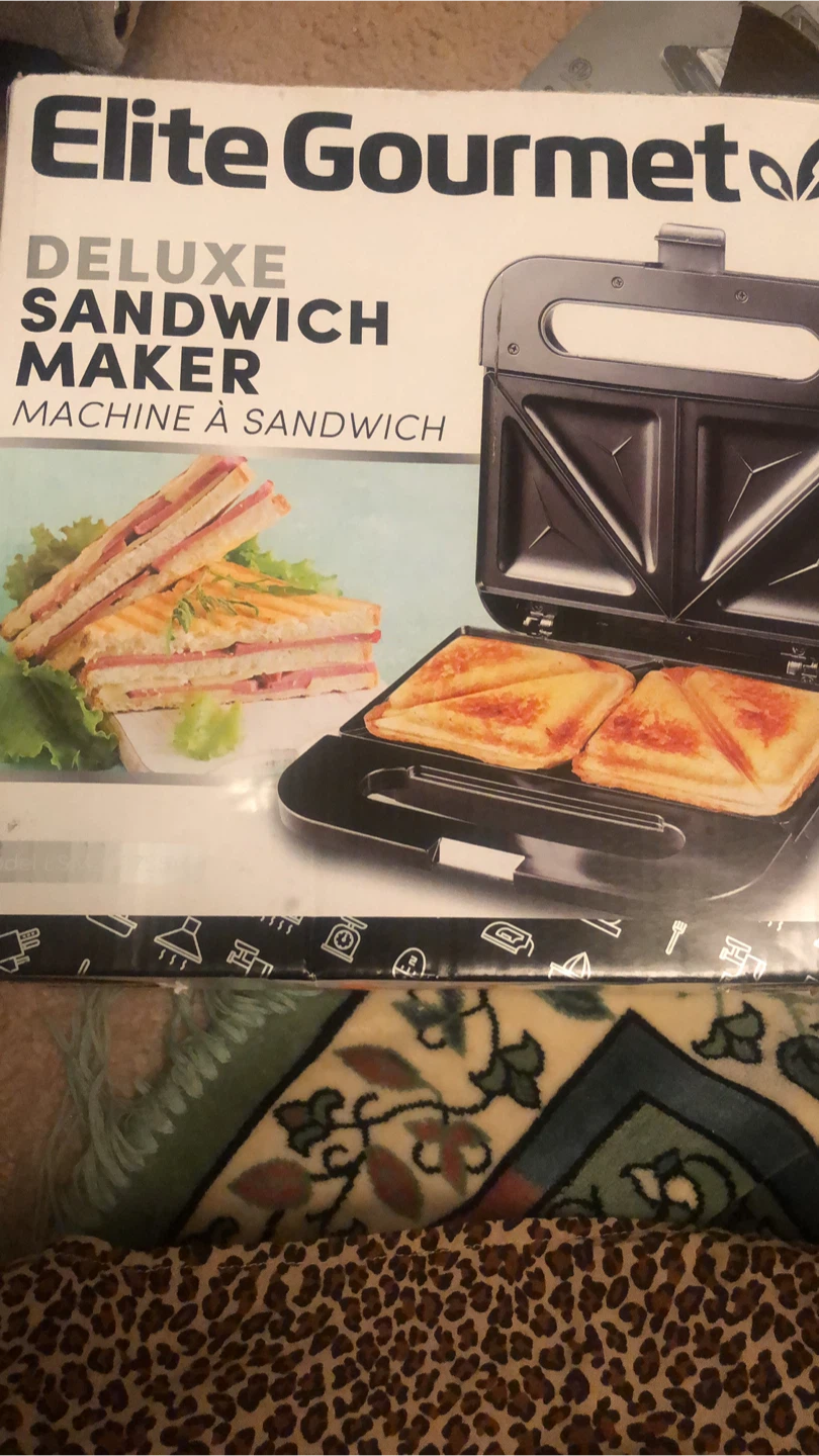 Elite Gourmet Deluxe Sandwich Maker