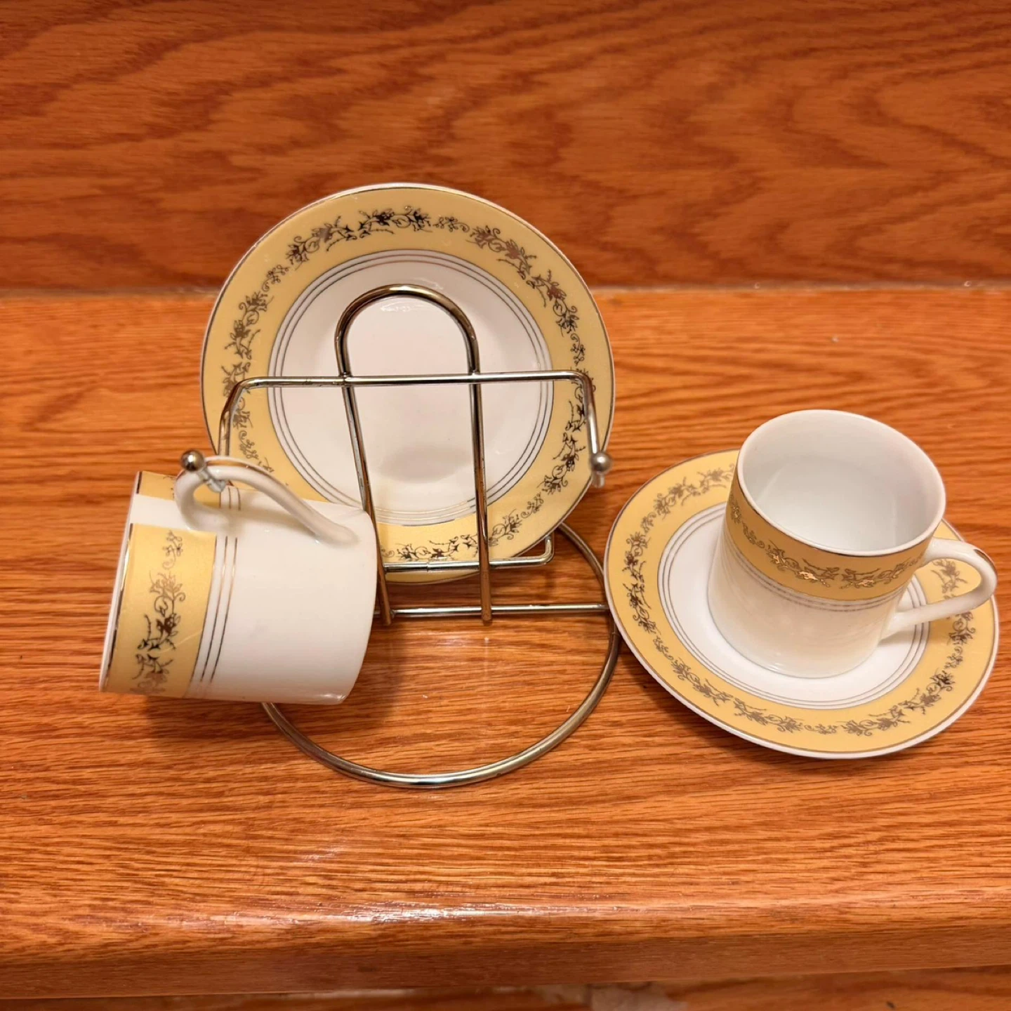 Pair of Espresso Cups and Saucers Set - photo 5