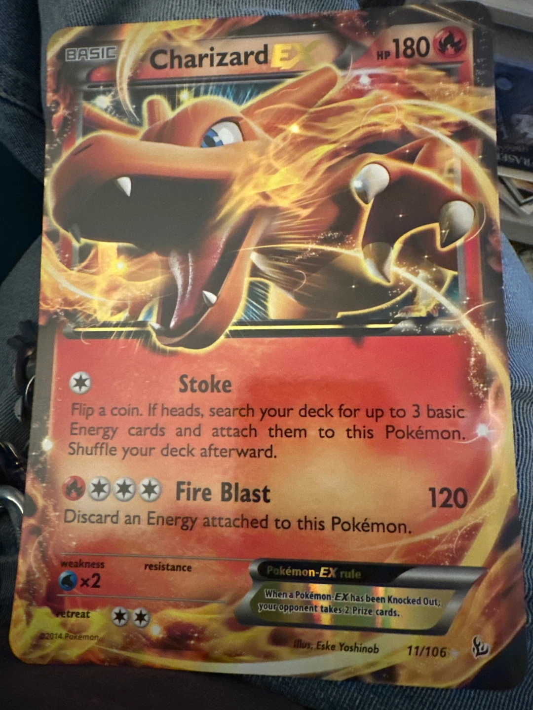 Pokemon Charizard EX Trading Card
