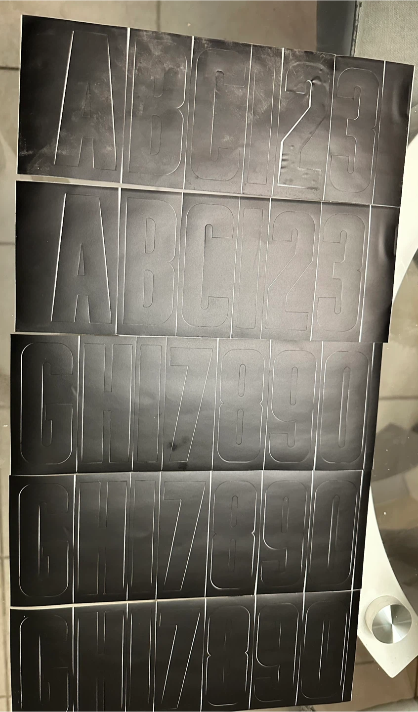 Alphabet & Number Sticker Sheets
