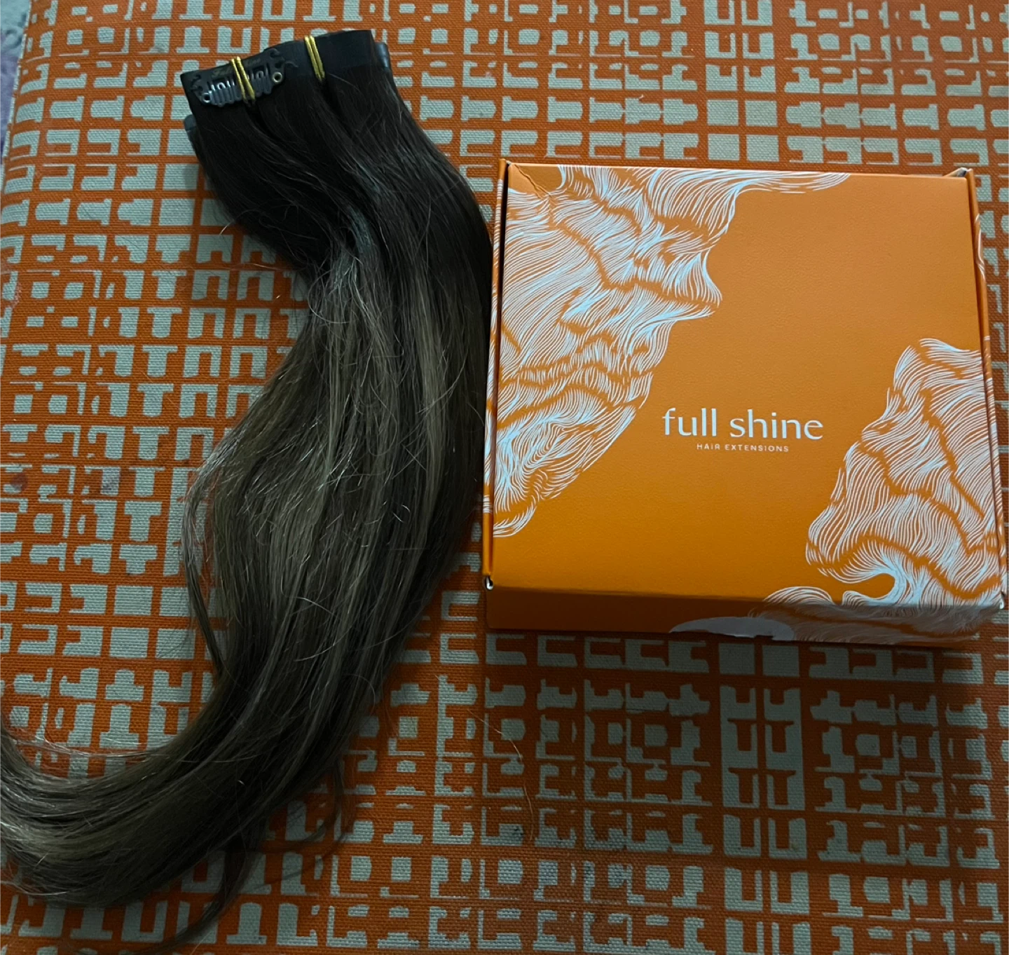 Full Shine Clip-in Human Hair Extensions 80g 8pcs