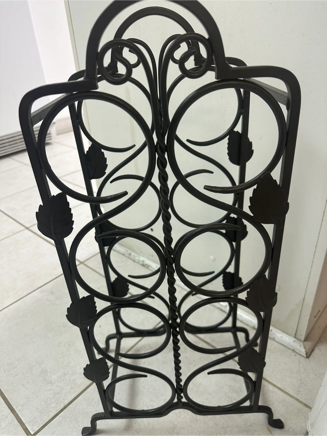 Black Metal Wine Rack - photo 3