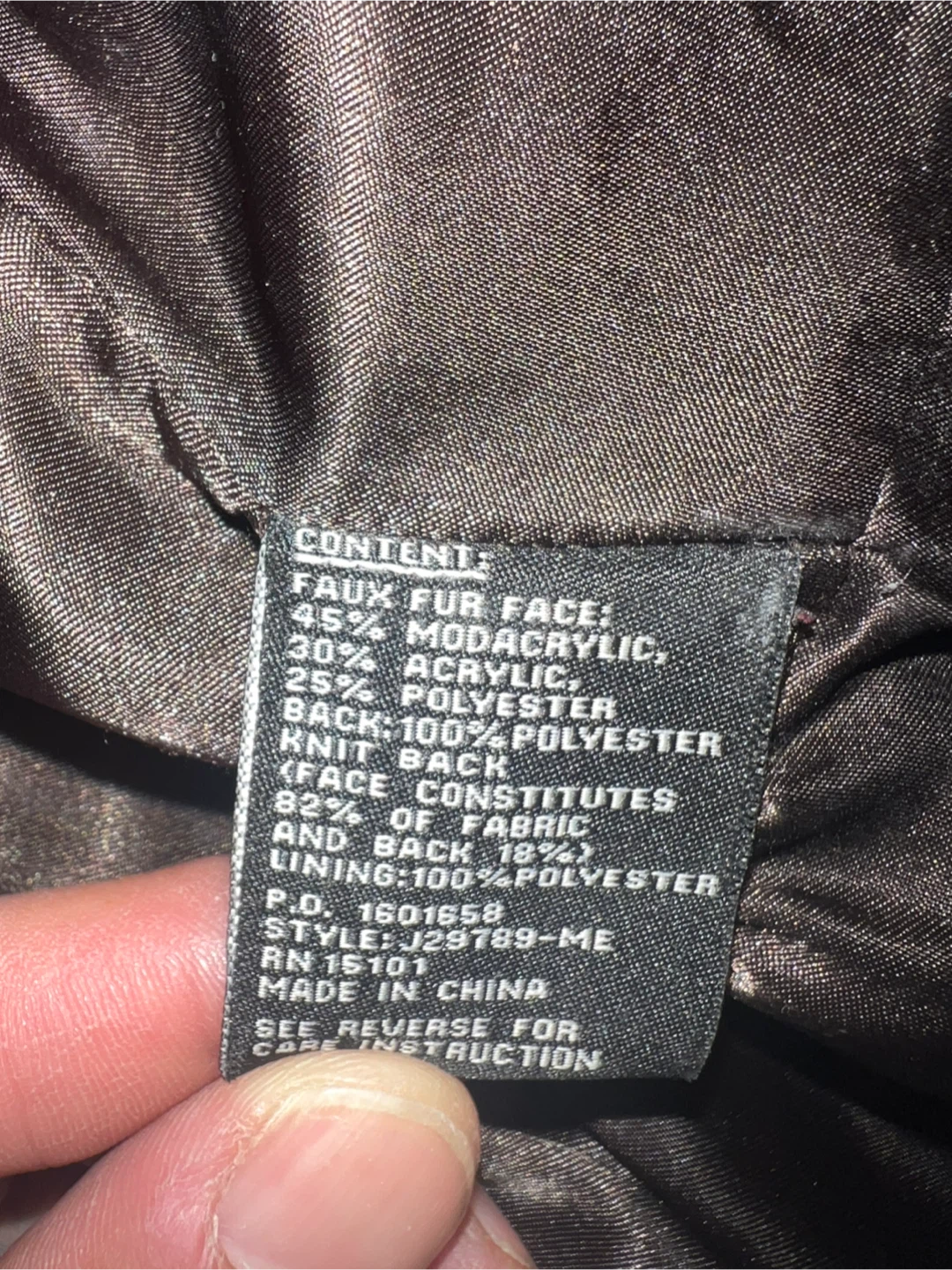 Jones New York Faux Fur Hooded Coat SIZE XL - photo 5