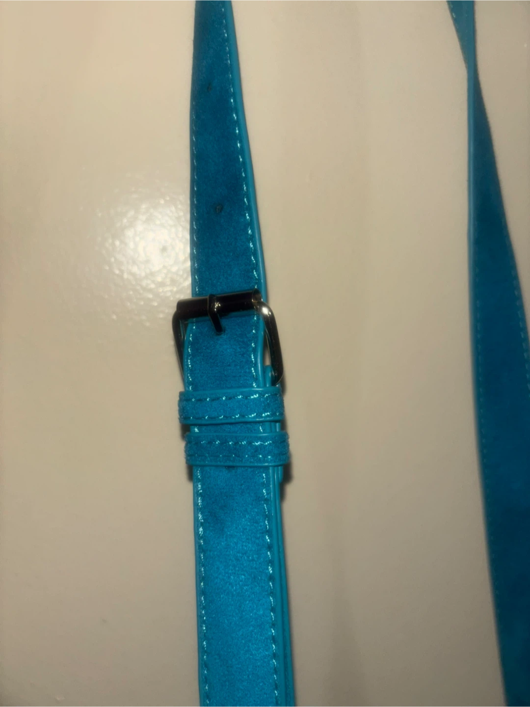 Teal Suede Shoulder Bag - photo 3