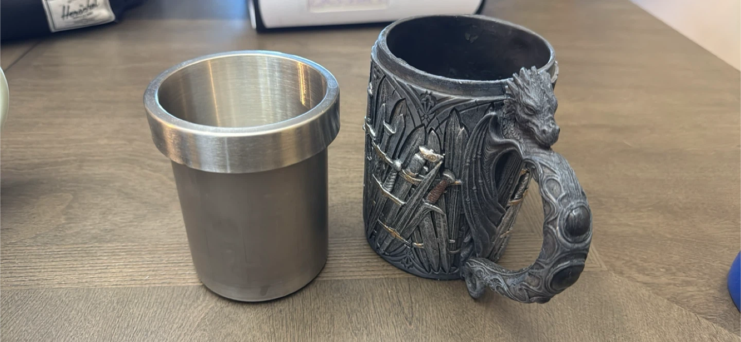 Fantasy Dragon Sword Mug with Stainless Steel Insert - photo 2