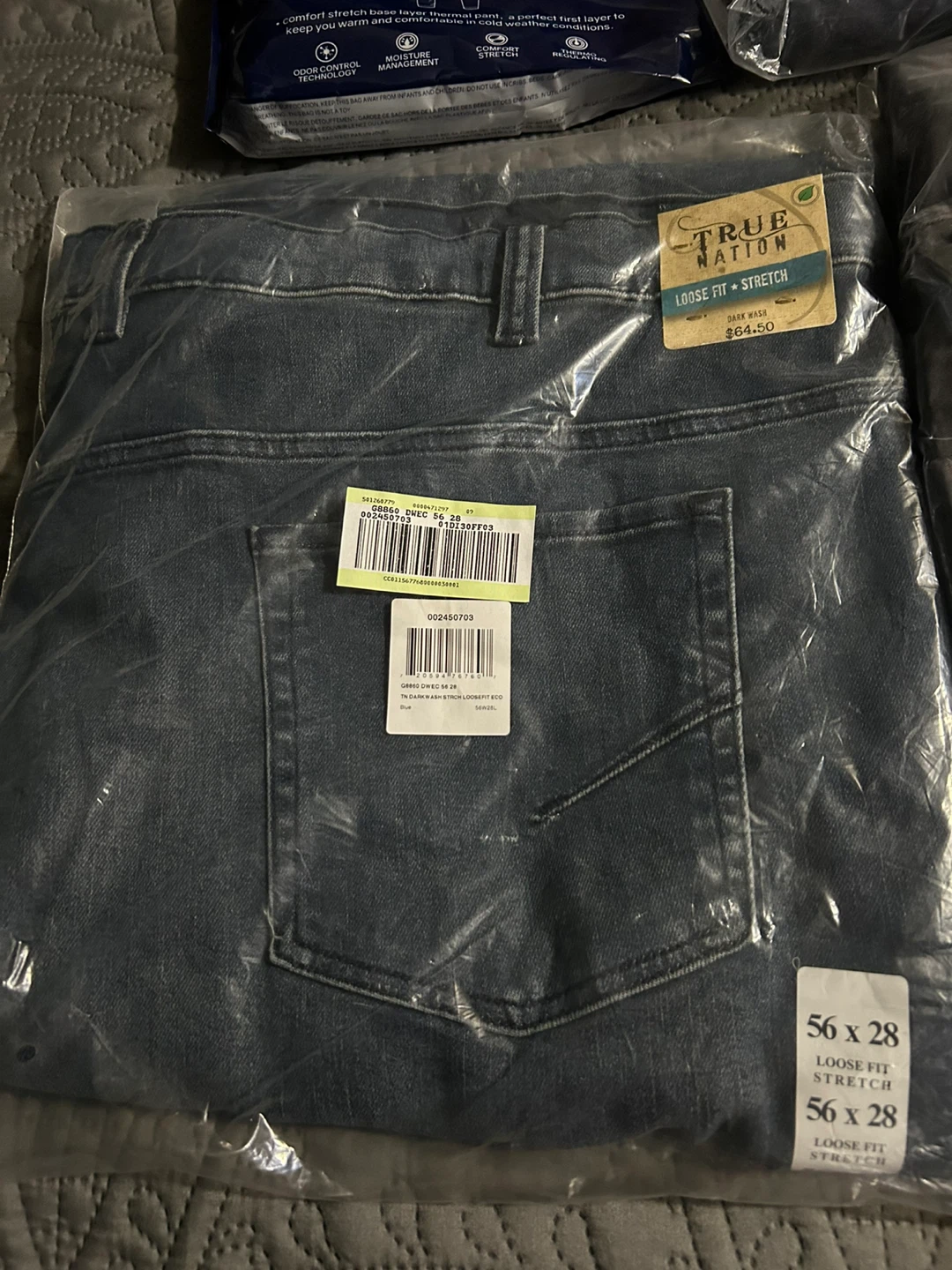 NWT DXL Big & Tall Bundle - Pants (56x28) & Thermal (6XL) - photo 2