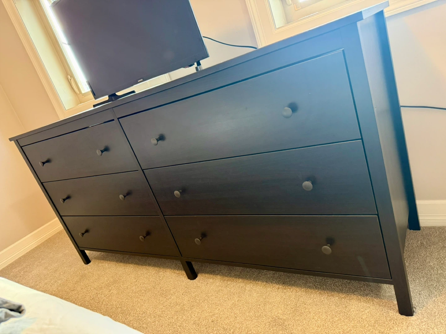 Dark Brown 6-Drawer Dresser - photo 2