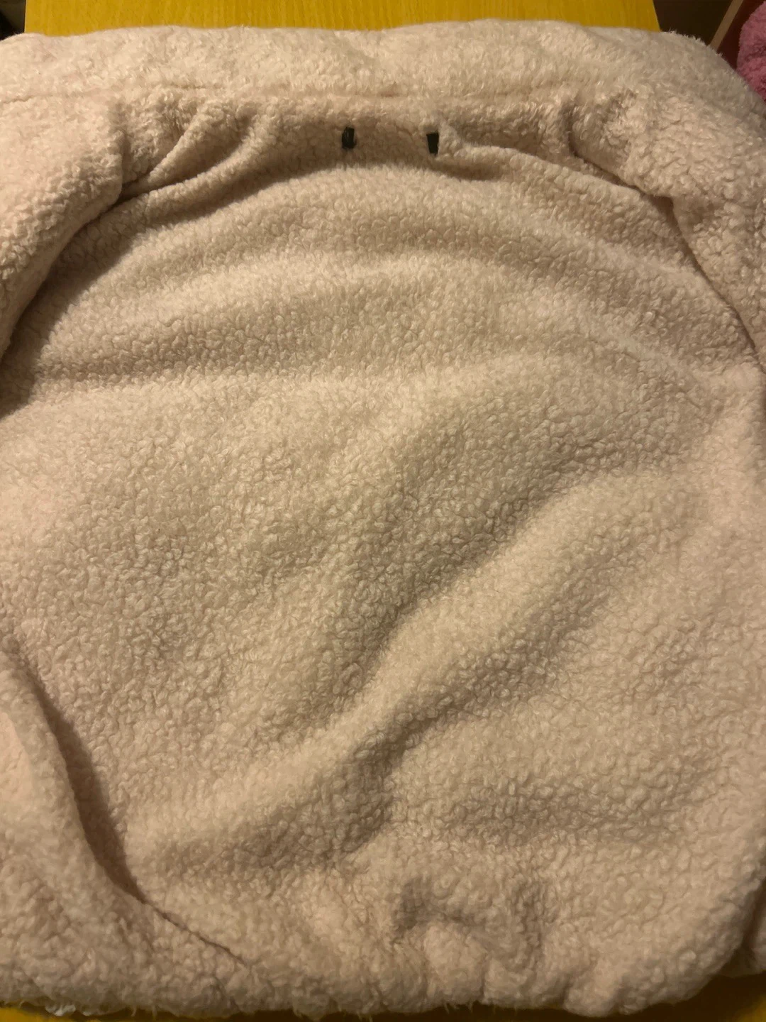 White Puffer Jacket with Pink Sherpa Collar - photo 4