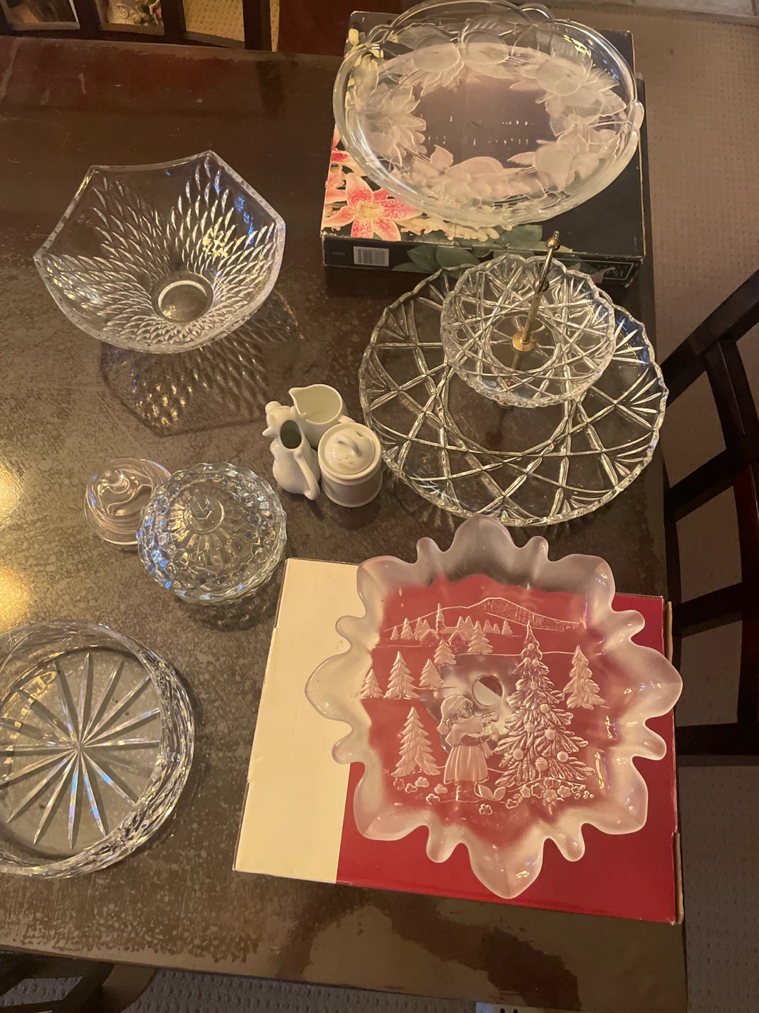 All -Glass Serving Dishes and Bowls Set