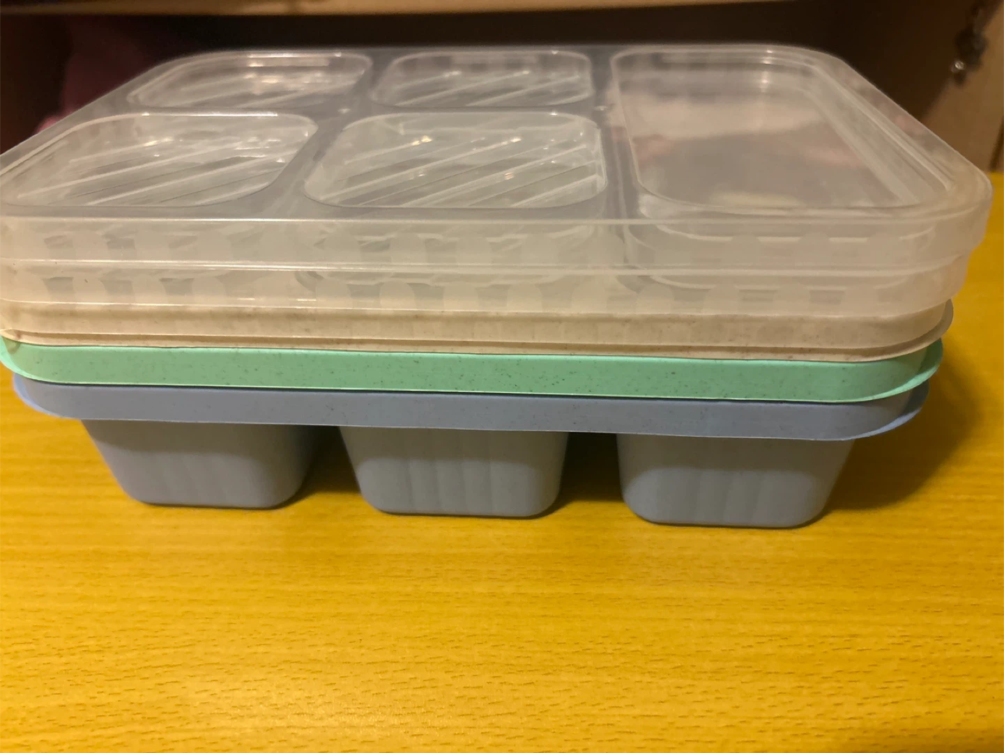 Bento Box Lunch Containers with Lids - Blue, Teal, White - photo 2