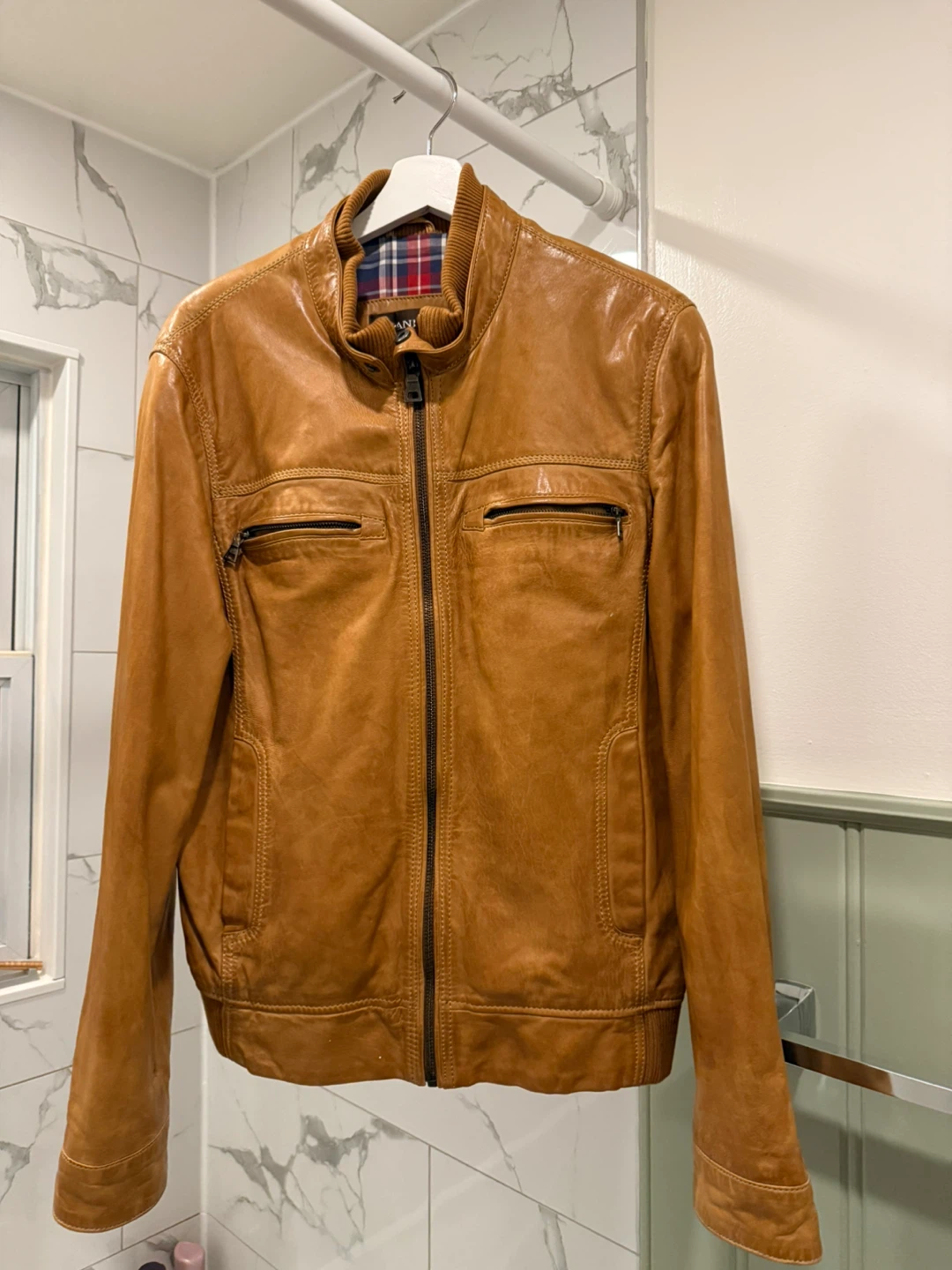 Danier Brown Leather Bomber Jacket M/M - photo 2
