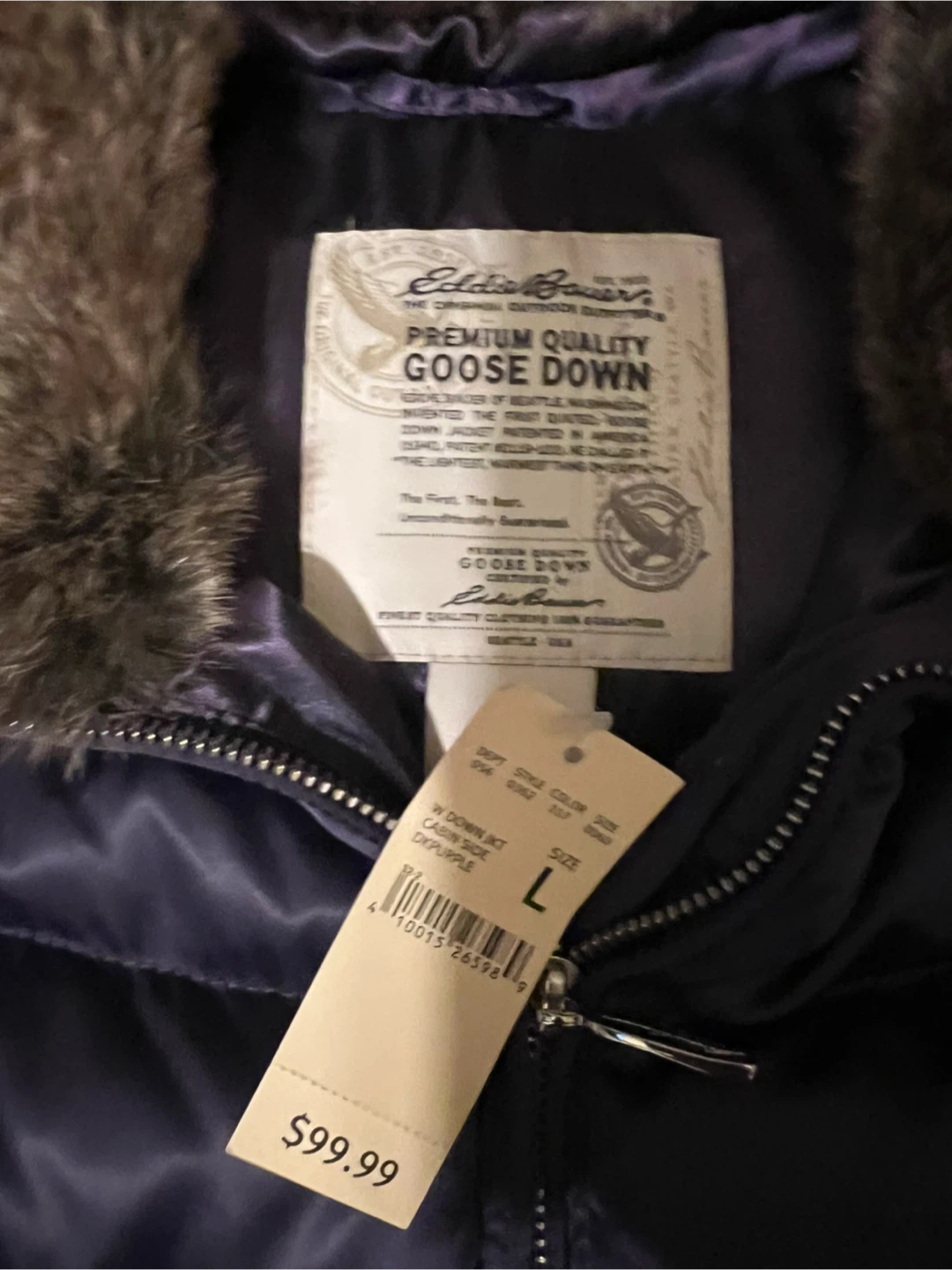 Eddie Bauer Women's Cabin Side Down Jacket - Purple - Large - photo 4