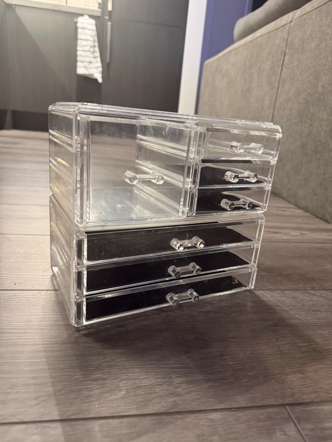 Clear Acrylic Makeup Organizer with Drawers