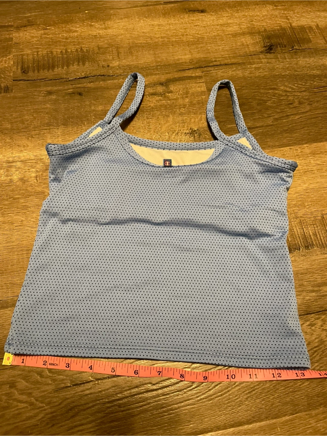 Blue Dotted Athletic Tank Top - photo 5