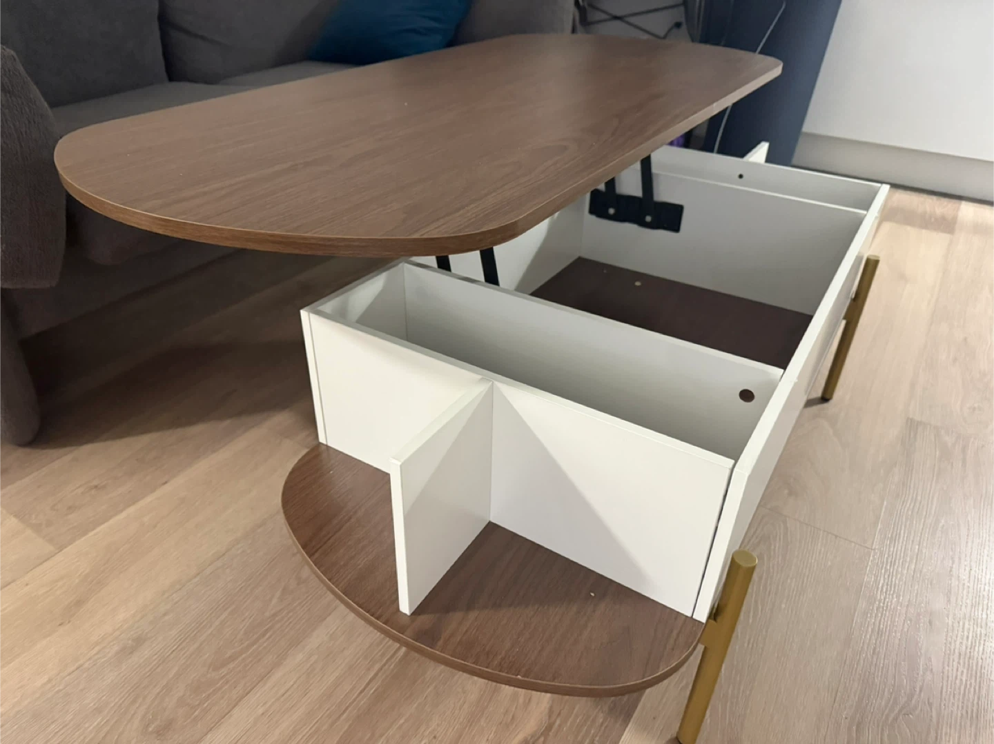 Lift Top Coffee Table with Storage - photo 3